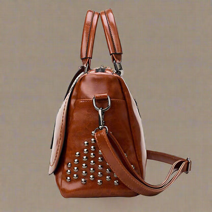 Vera | Luxury leather bags with studs-Elly Rose