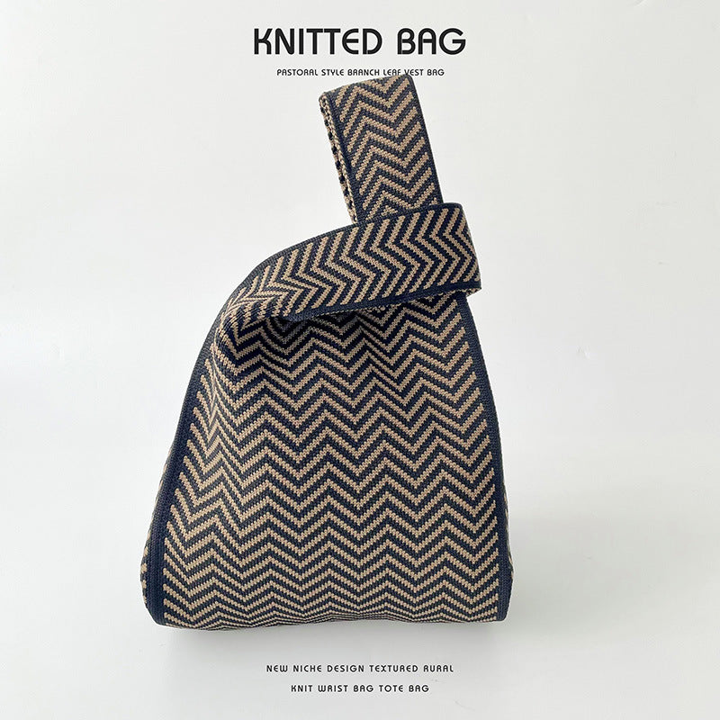 Knitted bag - ZigZag-Elly Rose