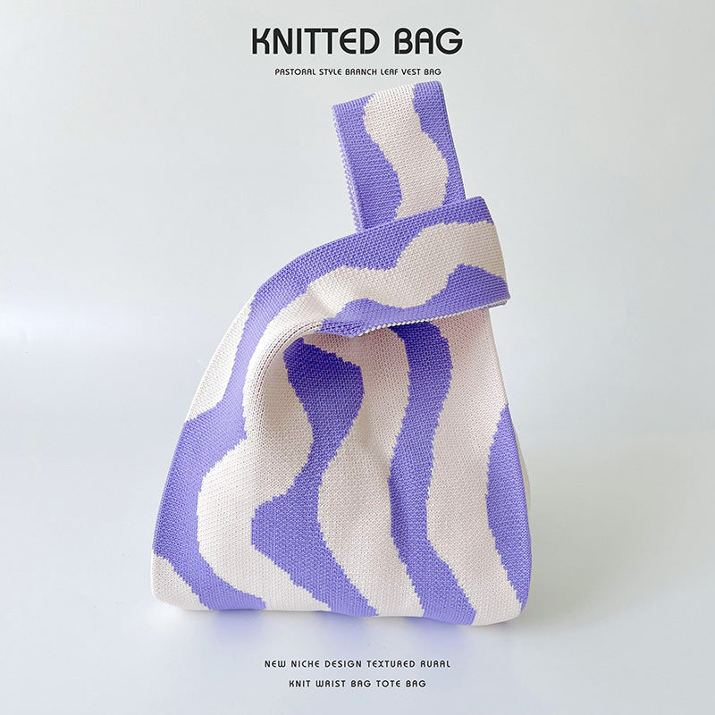 Knitted bag - Vagues-Elly Rose
