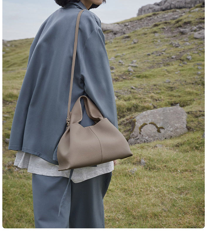 Vintage soft leather hanging bag - Maira-Elly Rose