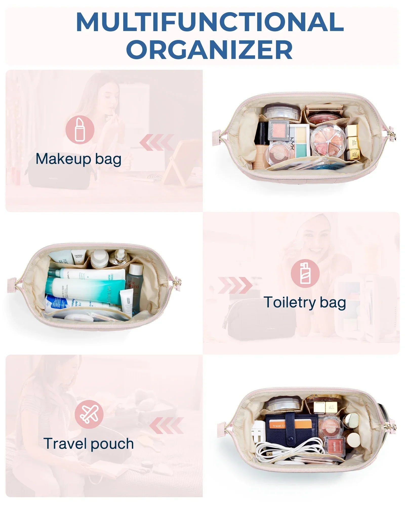 FemmeGlam - Make-up bag for women-Elly Rose