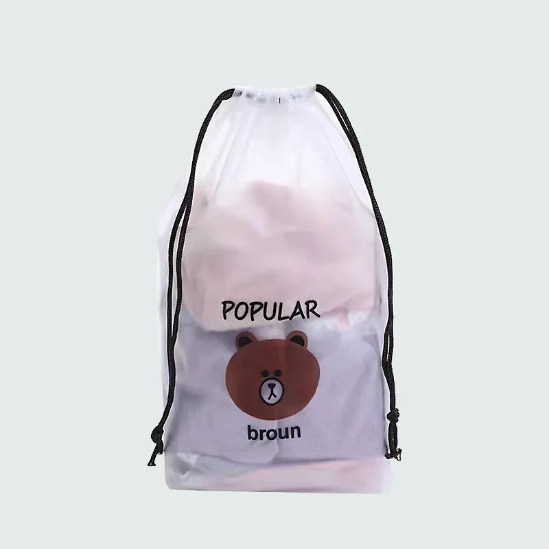 WALLACE - Cute bear drawstring bag-Elly Rose