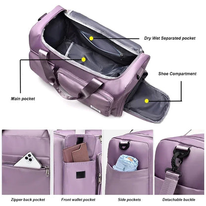 CECILIA - Trendy travel bag with versatile compartments-Elly Rose