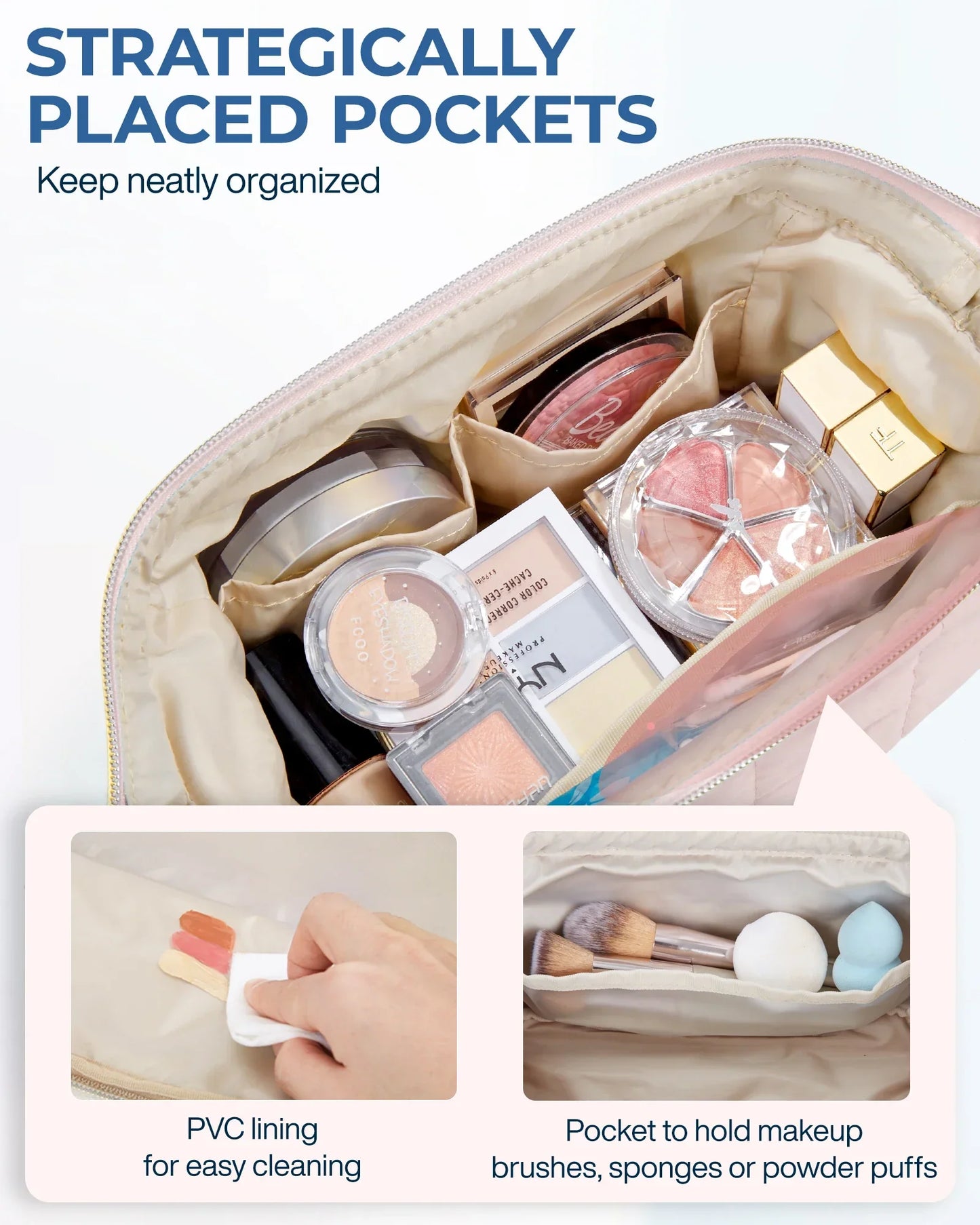 FemmeGlam - Make-up bag for women-Elly Rose