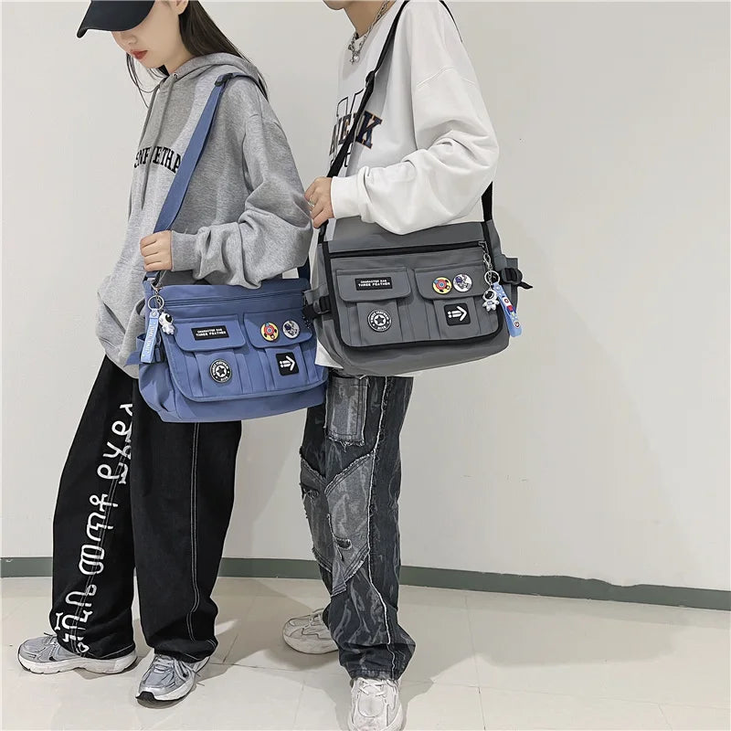 Zip & Trip - Trendy nylon shoulder bag-Elly Rose