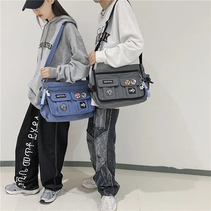 Zip & Trip - Trendy nylon shoulder bag-Elly Rose