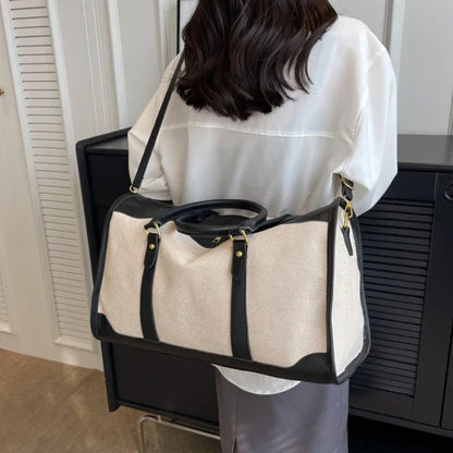 Elysian Carry - Retro Colour Block Travel Bag-Elly Rose