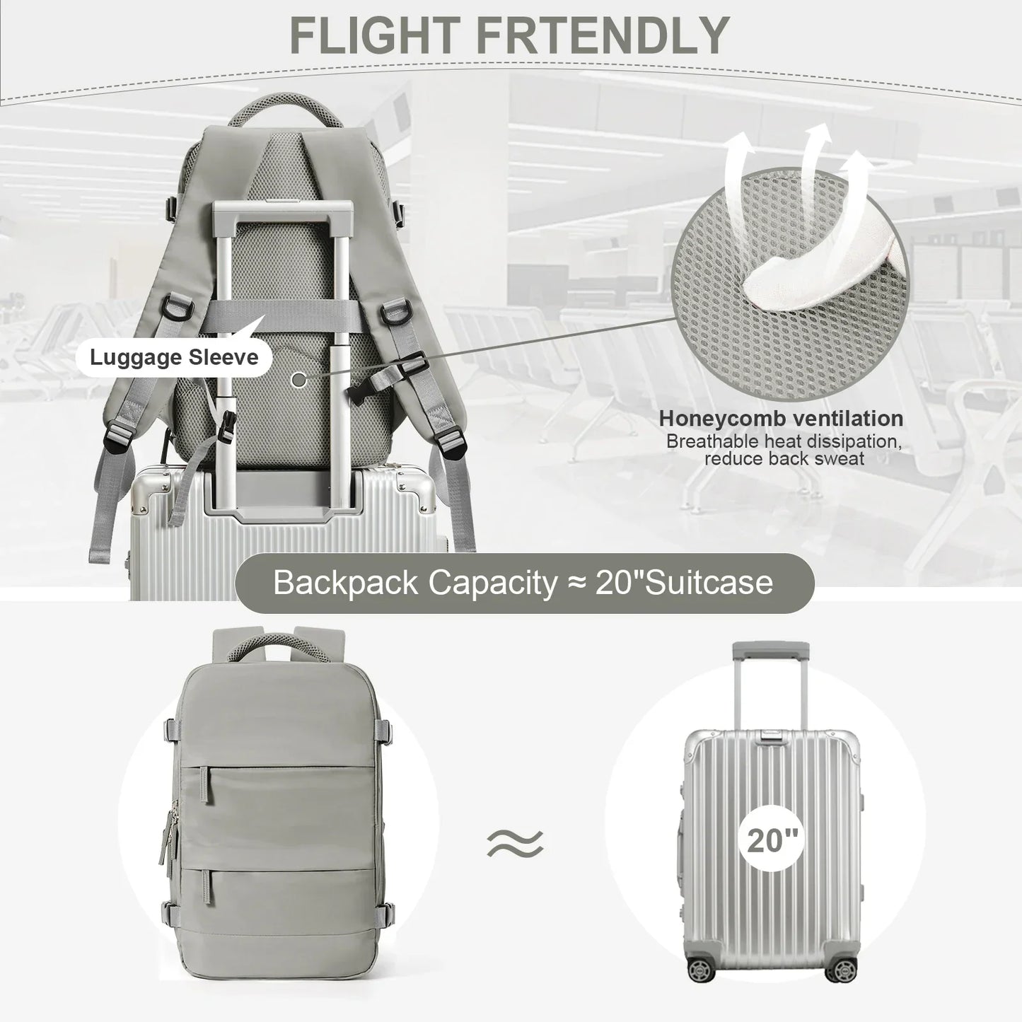 Opulenza - Smart travel backpack for adventure-Elly Rose