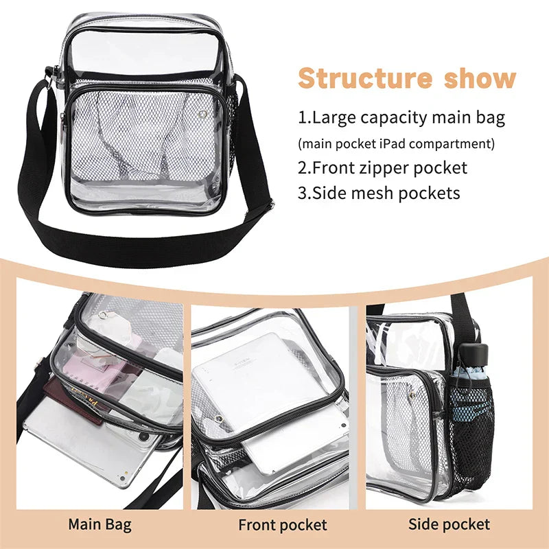 VisiChic - Elegant, transparent shoulder bag-Elly Rose