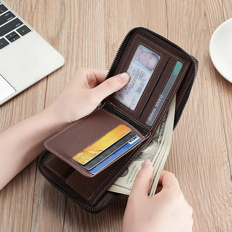 MIDGE - Zippered wallet for men-Elly Rose