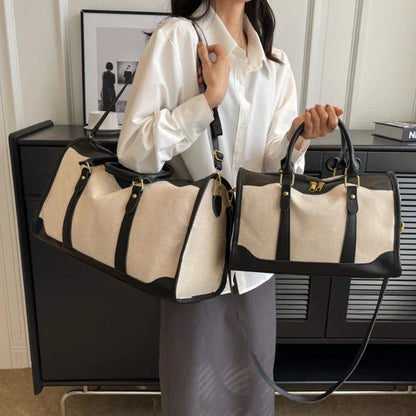 Elysian Carry - Retro Colour Block Travel Bag-Elly Rose