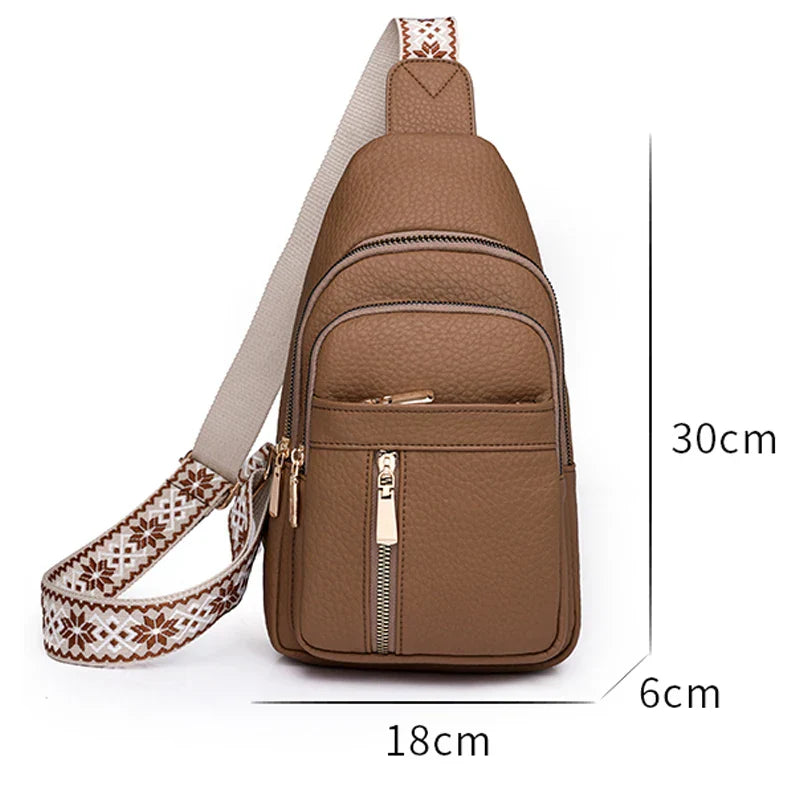 PEAK - Leather shoulder bag for ladies-Elly Rose