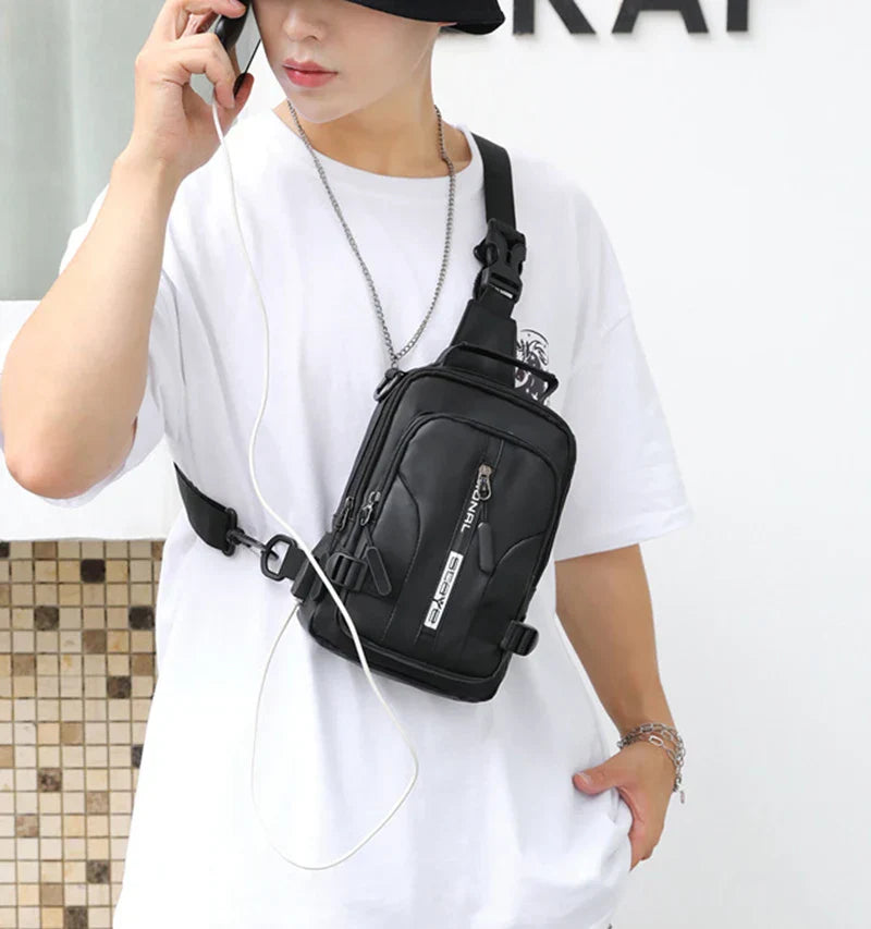 CarryOnCue - Shoulder bag for men-Elly Rose
