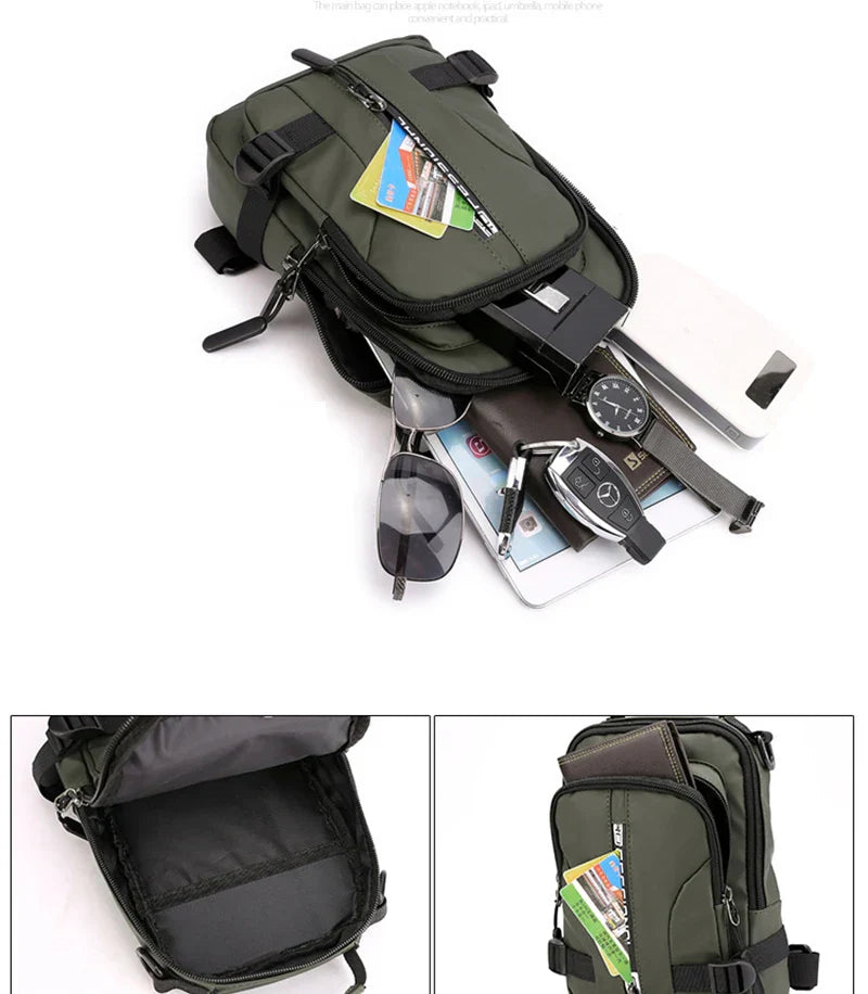 CarryOnCue - Shoulder bag for men-Elly Rose
