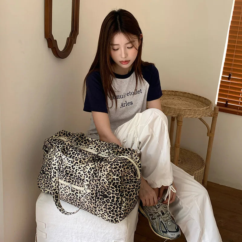 StreetChic - Leopard Print Travel Bag-Elly Rose