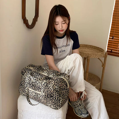 StreetChic - Leopard Print Travel Bag-Elly Rose