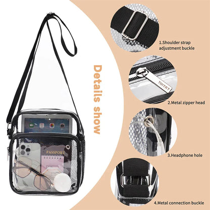 VisiChic - Elegant, transparent shoulder bag-Elly Rose
