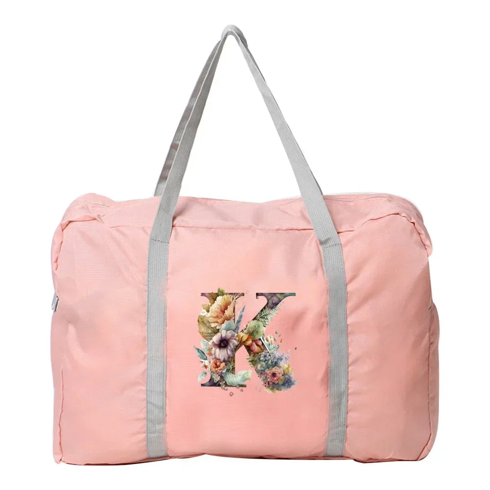 AURA - Cool fall travel bag with floral motif-Elly Rose