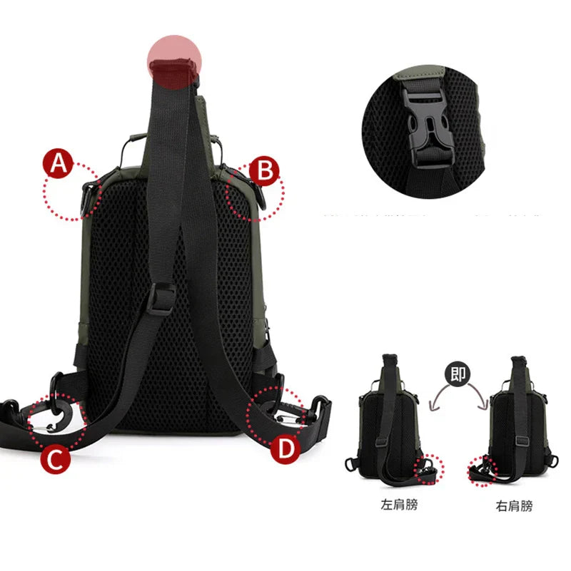 CarryOnCue - Shoulder bag for men-Elly Rose