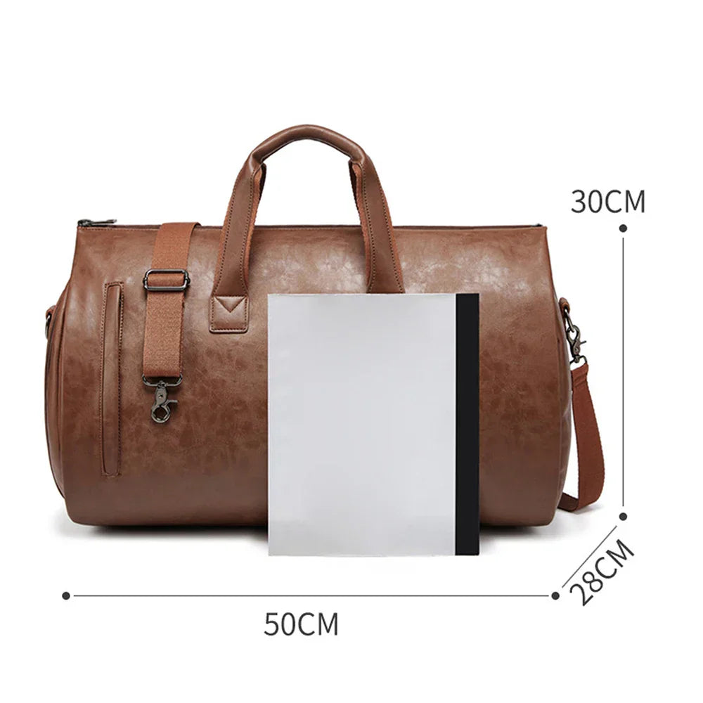 TRAVEL - Elegant leather travel bag-Elly Rose