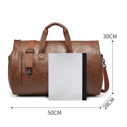 TRAVEL - Elegant leather travel bag-Elly Rose