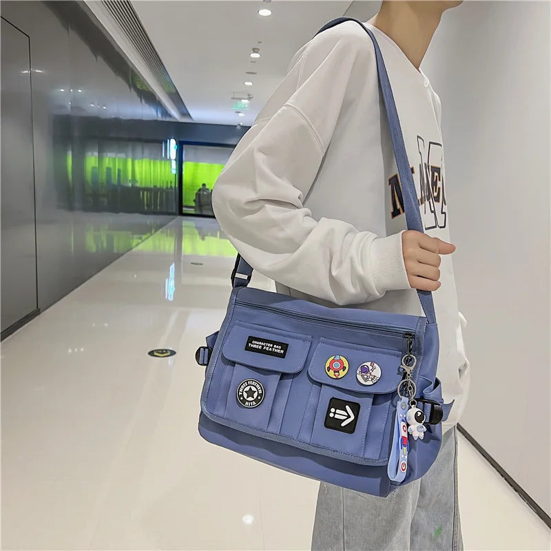 Zip & Trip - Trendy nylon shoulder bag-Elly Rose