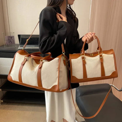 Elysian Carry - Retro Colour Block Travel Bag-Elly Rose