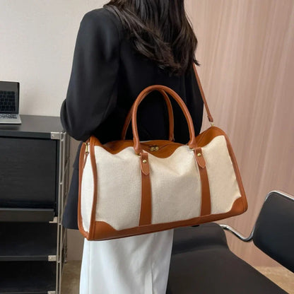 Elysian Carry - Retro Colour Block Travel Bag-Elly Rose