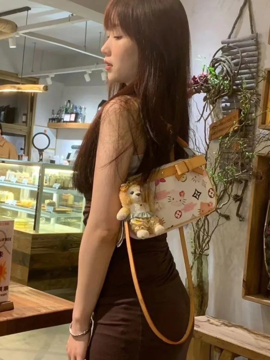 GlamVoyage - Hello Kitty Shoulder Bag for Girls-Elly Rose