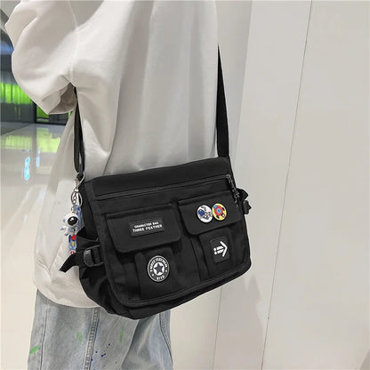 Zip & Trip - Trendy nylon shoulder bag-Elly Rose