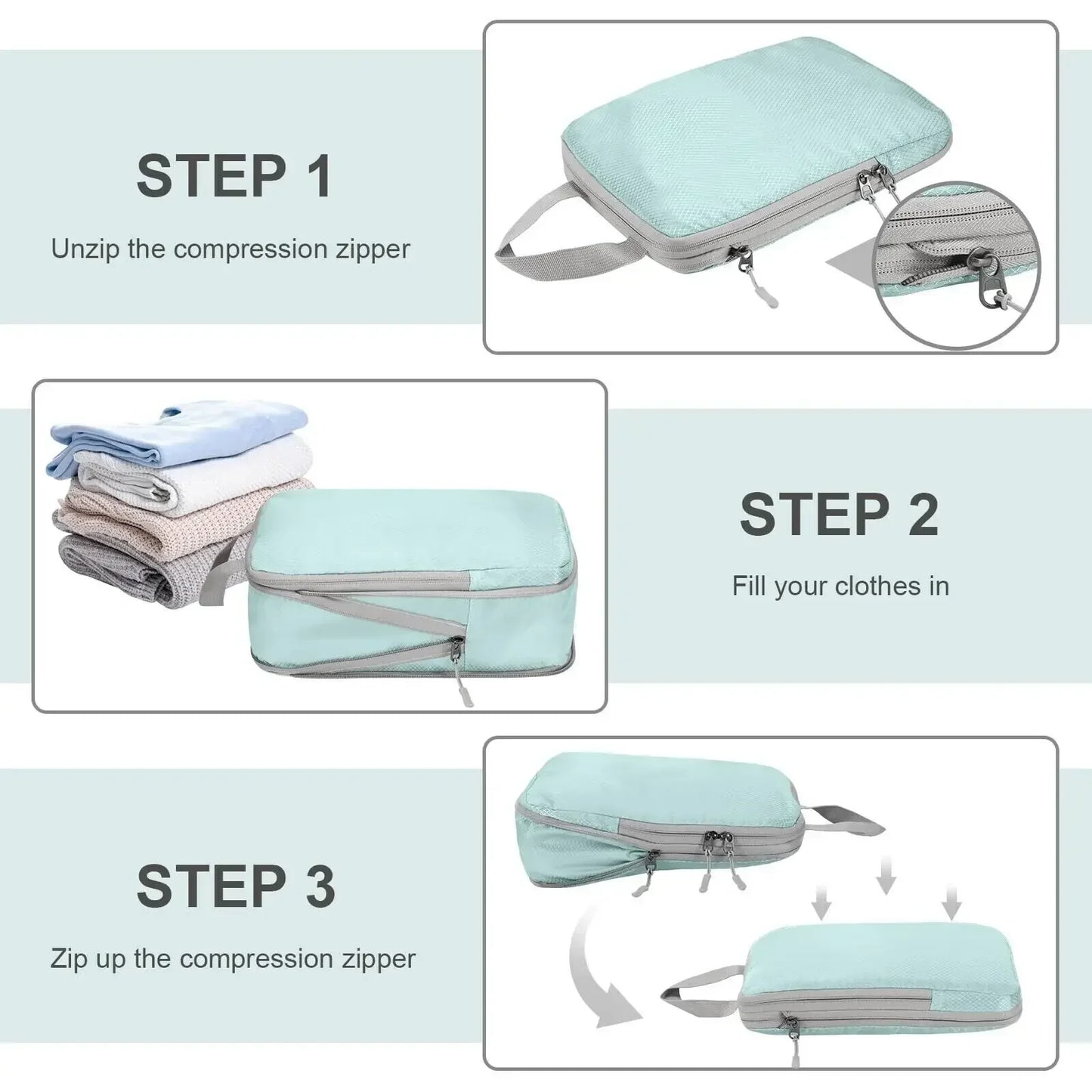 ZipVac - Travel compression set-Elly Rose