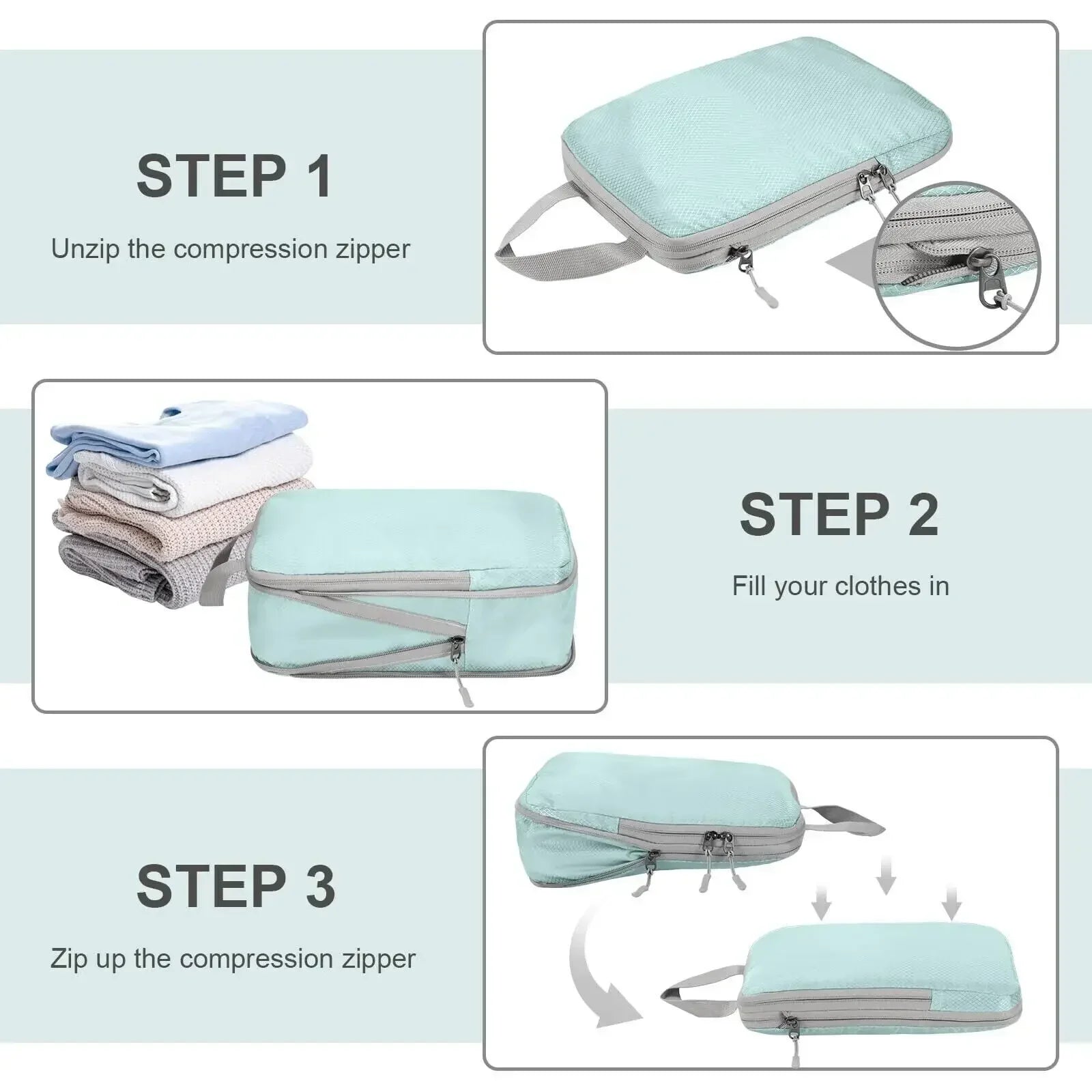 ZipVac - Travel compression set-Elly Rose