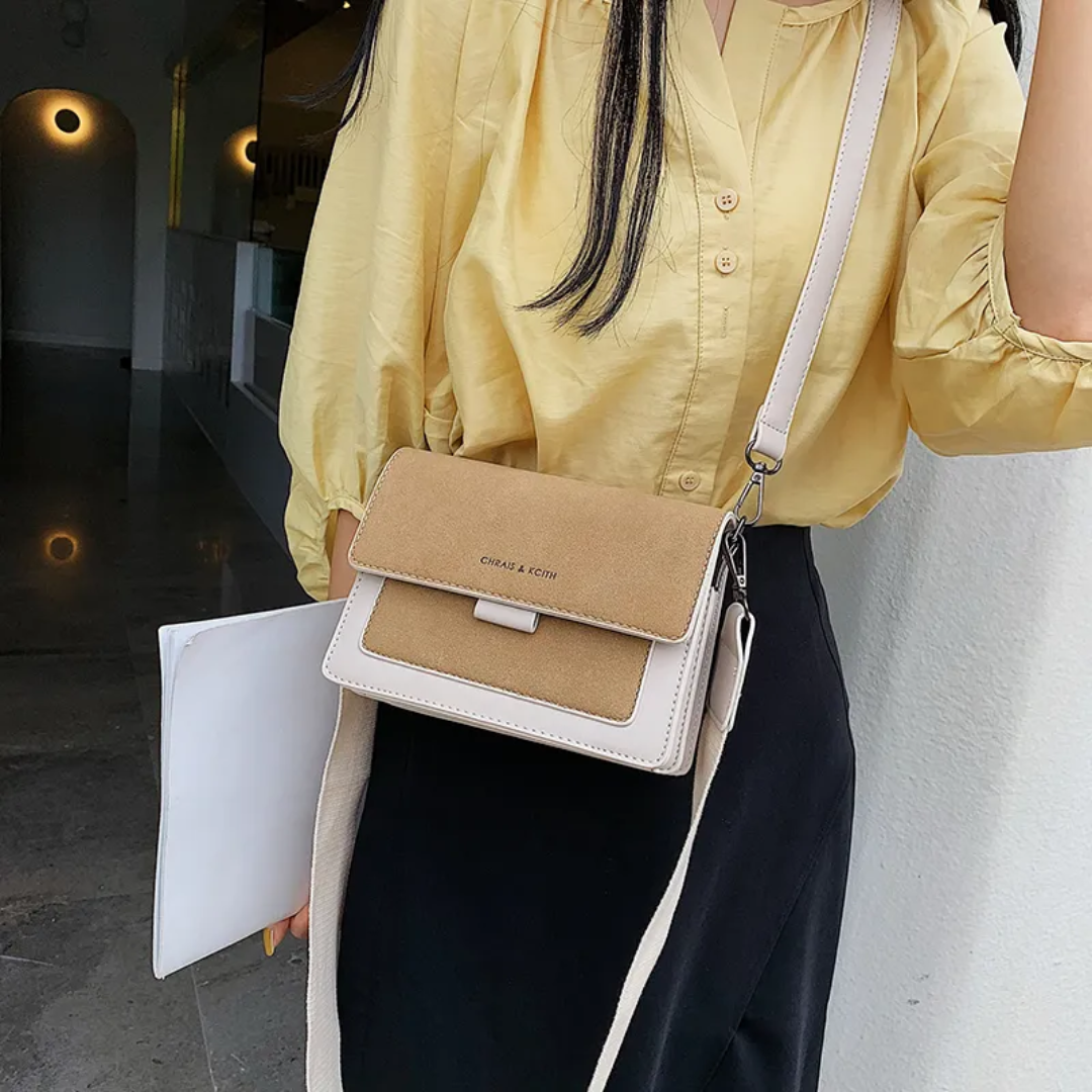 Kristel shoulder bag with practical flap opening-Elly Rose