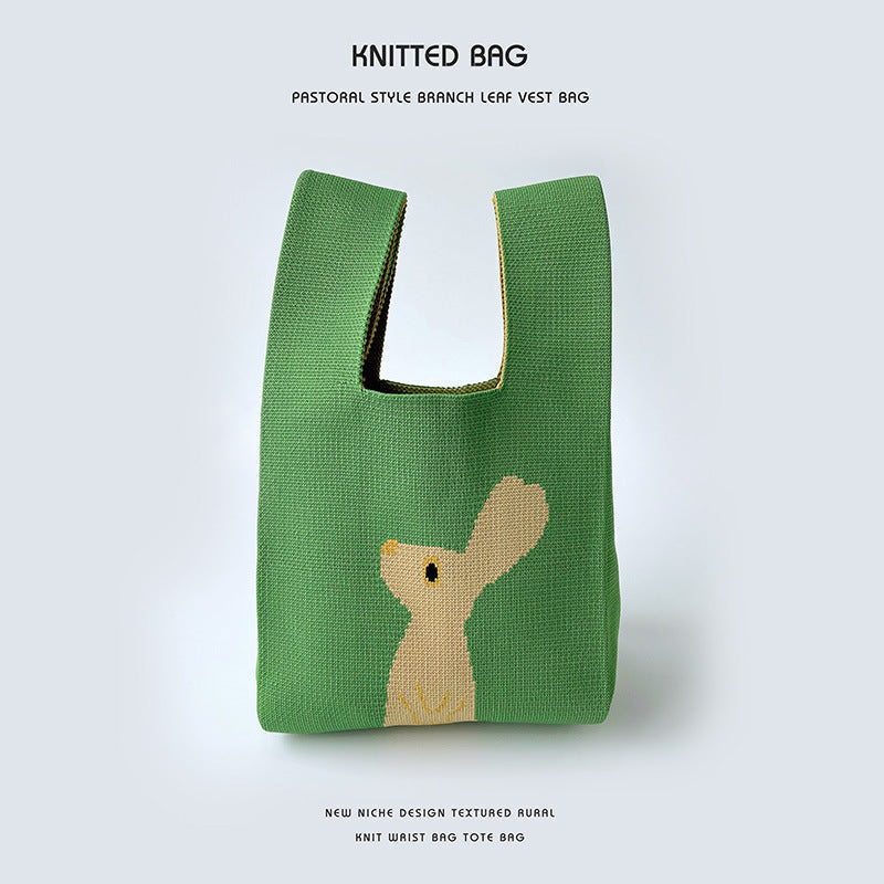 Knitted bag - Animaux-Elly Rose