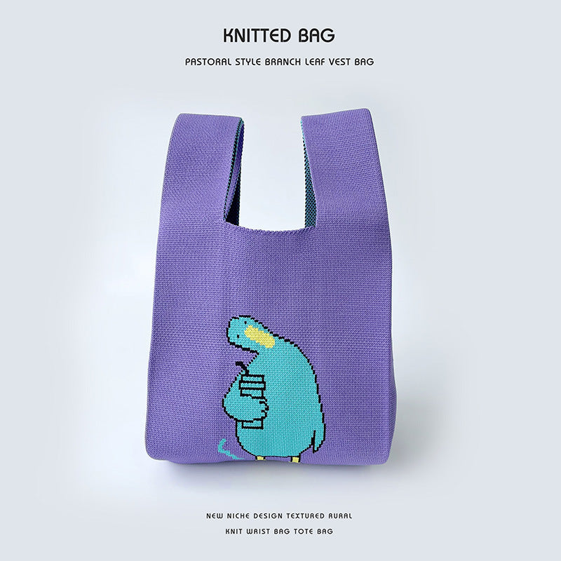 Knitted bag - Animaux-Elly Rose