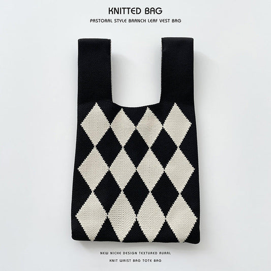 Knitted bag - Diamant-Elly Rose