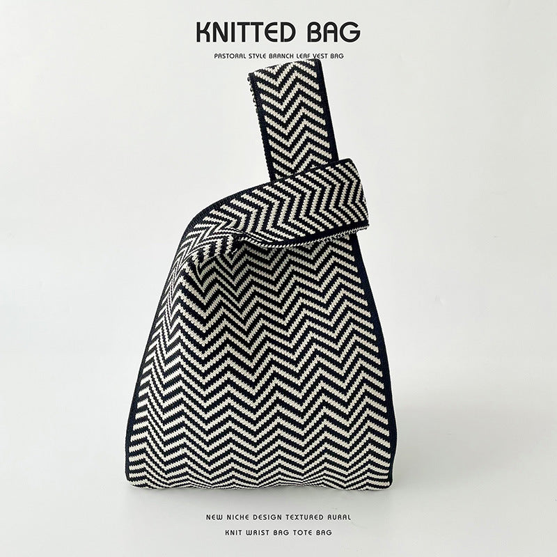 Knitted bag - ZigZag-Elly Rose