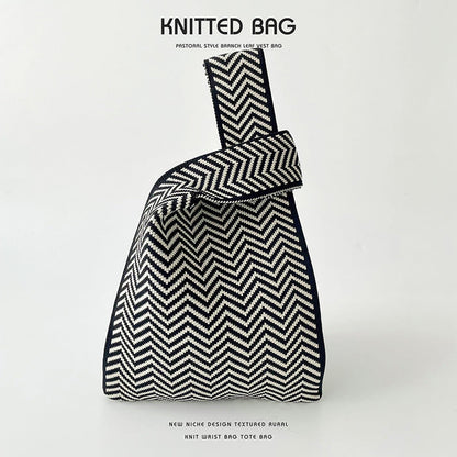 Knitted bag - ZigZag-Elly Rose