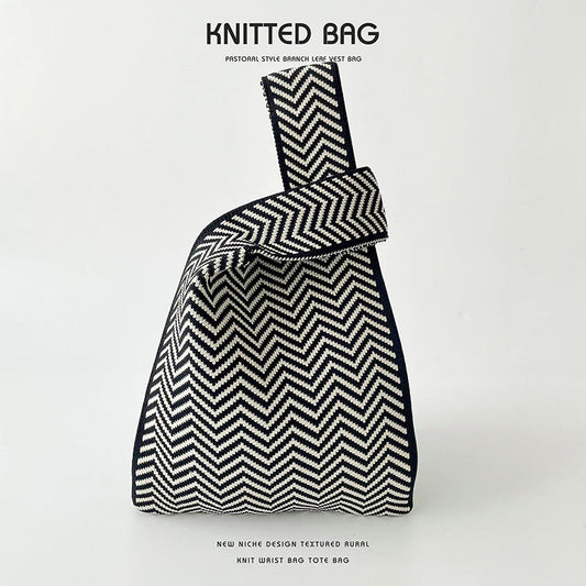 Knitted bag - ZigZag-Elly Rose