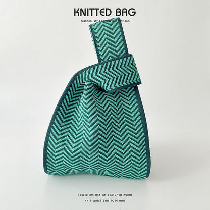 Knitted bag - ZigZag-Elly Rose