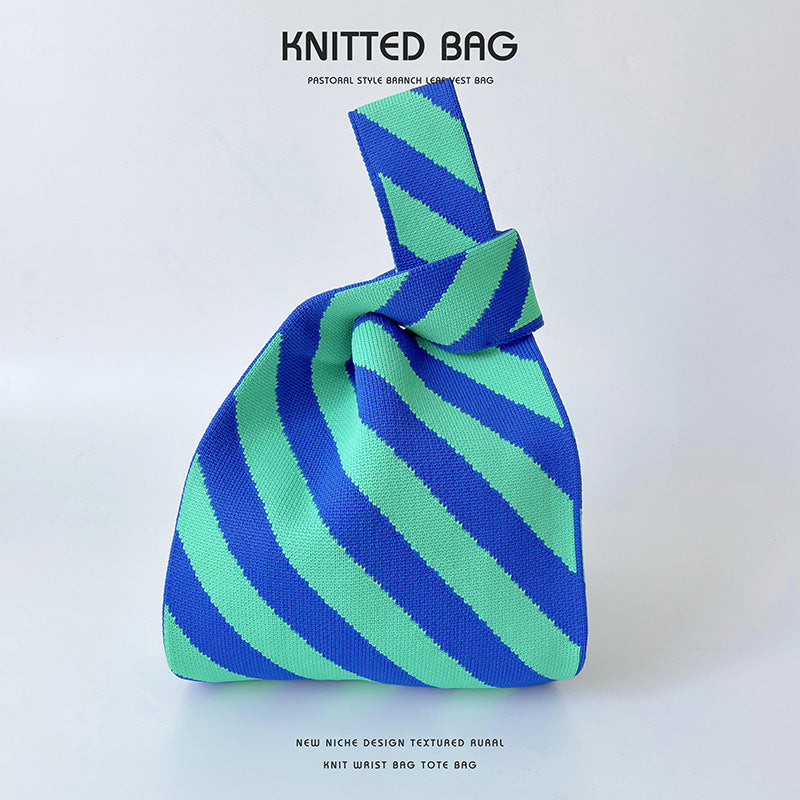 Knitted bag - Diagonal-Elly Rose