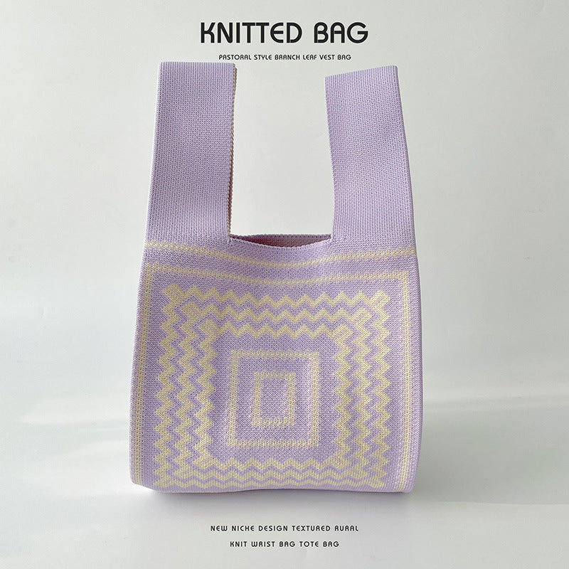 Knitted bag - Boho-Elly Rose