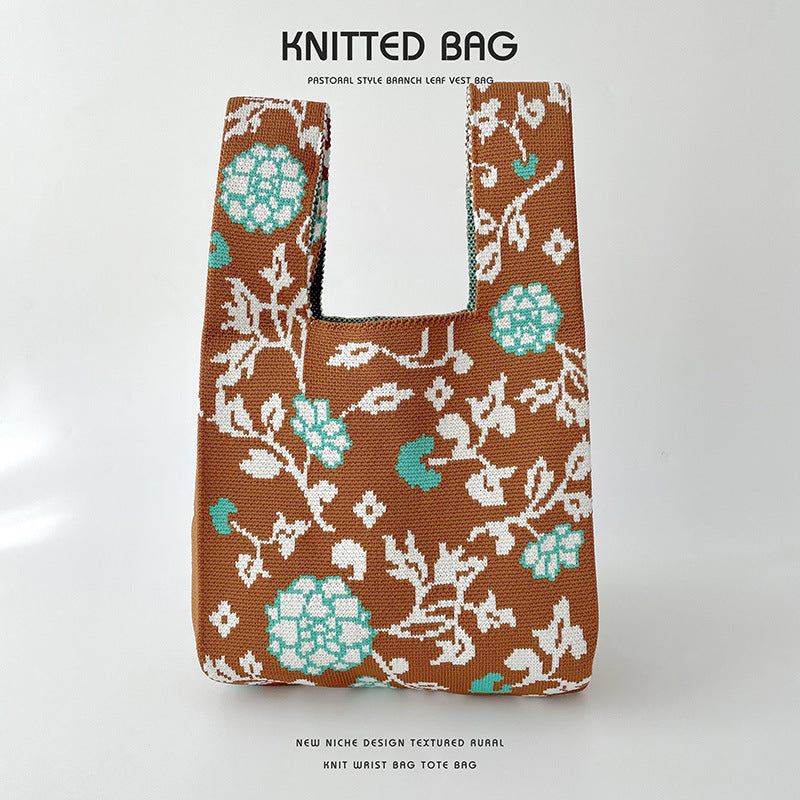 Knitted bag - Fleurs Original-Elly Rose