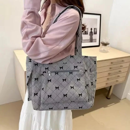 Heritage - Trendy corduroy carrier bag-Elly Rose
