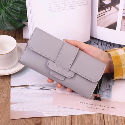 Minimalist long leather wallet | Simple & Trendy-Elly Rose