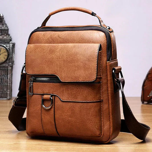Quinn - Stylish Leather Messenger Bag-Elly Rose