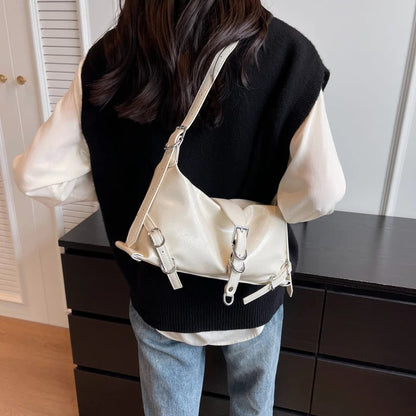 Y2K - Leather shoulder bag for ladies-Elly Rose