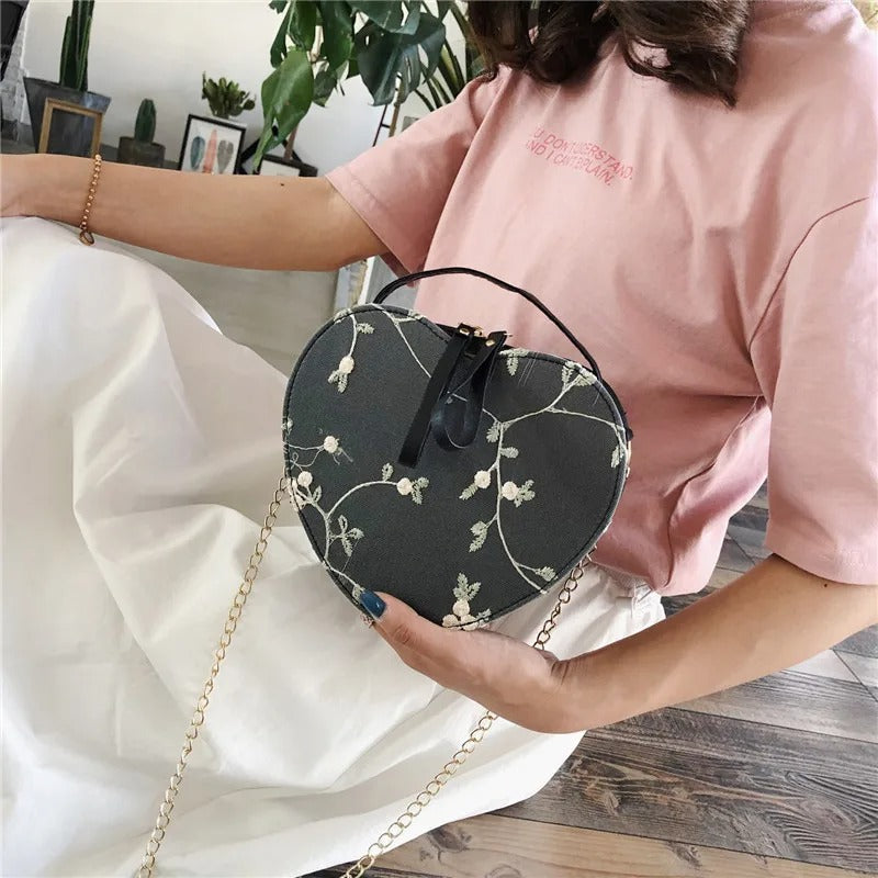 Love - Sturdy heart-shaped shoulder bag-Elly Rose