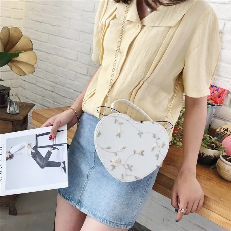 Love - Sturdy heart-shaped shoulder bag-Elly Rose