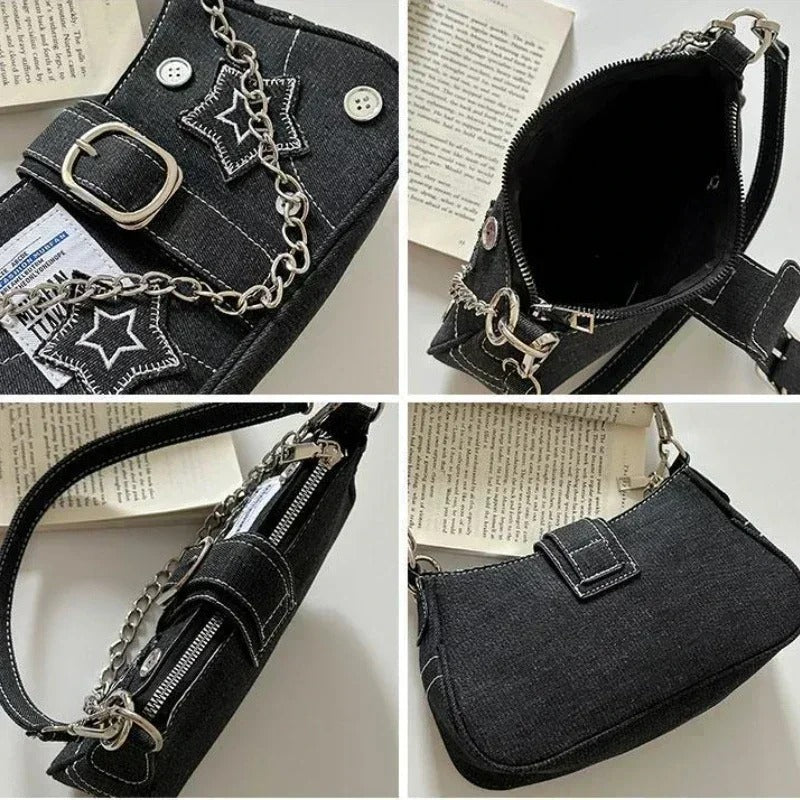 Y2K - Star-shaped shoulder bag-Elly Rose